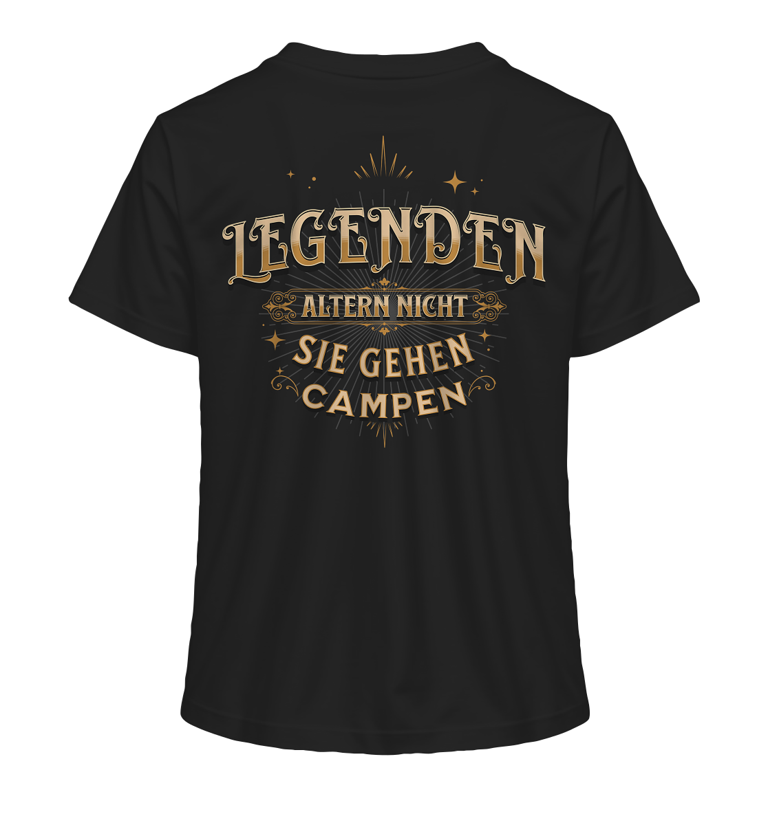 Legenden altern nicht - sie gehen Campen - Ladies Organic Shirt