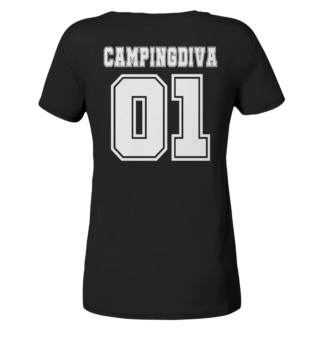 Campingdiva - Ladies Organic V-Neck Shirt