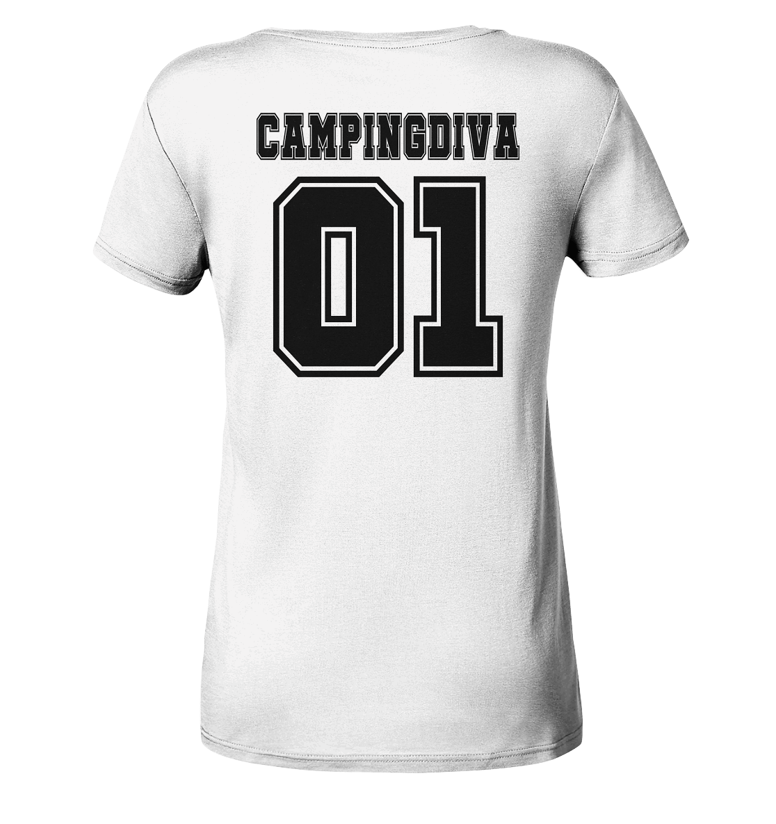 Campingdiva - Ladies Organic V-Neck Shirt