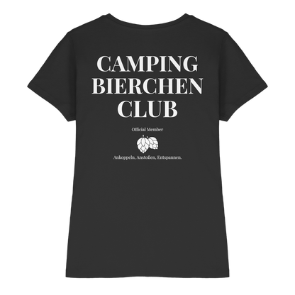 Camping Bierchen Club | Shirt mit Backprint für Camperinnen