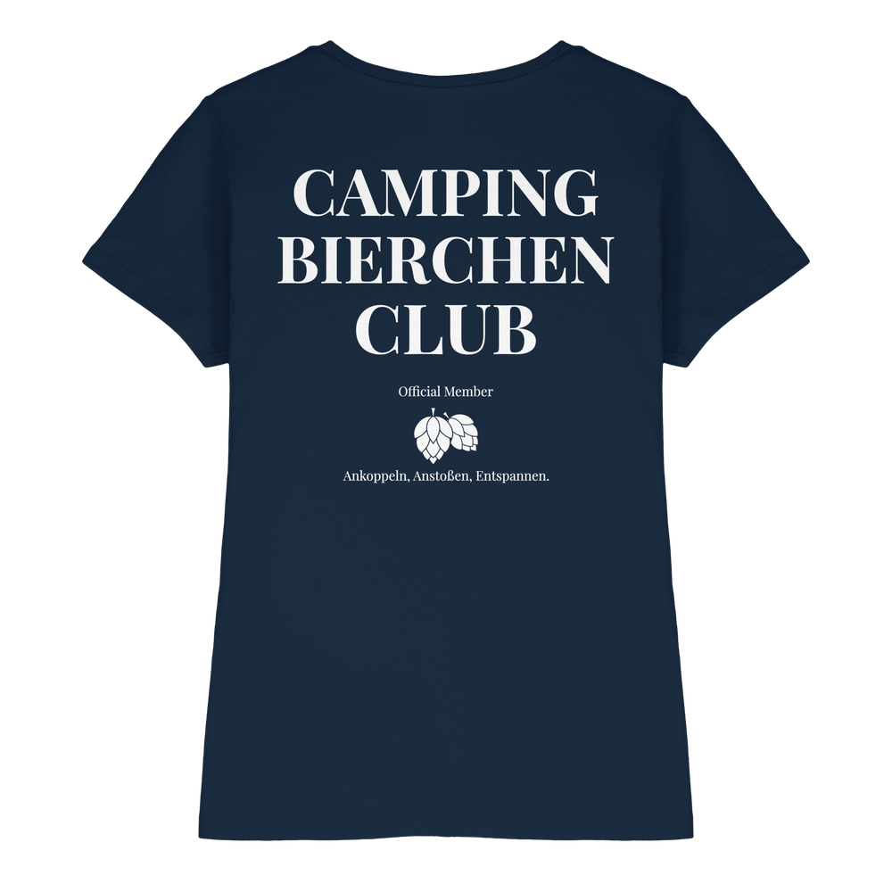 Camping Bierchen Club | Shirt mit Backprint für Camperinnen