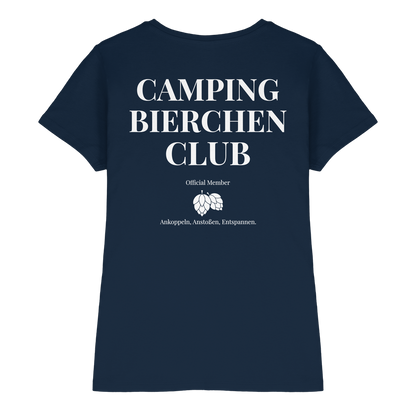 Camping Bierchen Club | Shirt mit Backprint für Camperinnen