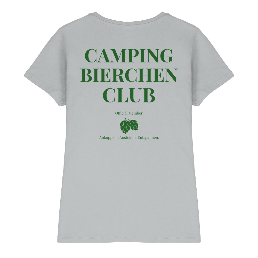 Camping Bierchen Club | Shirt mit Backprint für Camperinnen