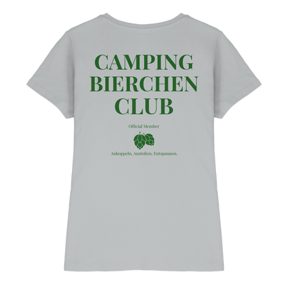 Camping Bierchen Club | Shirt mit Backprint für Camperinnen