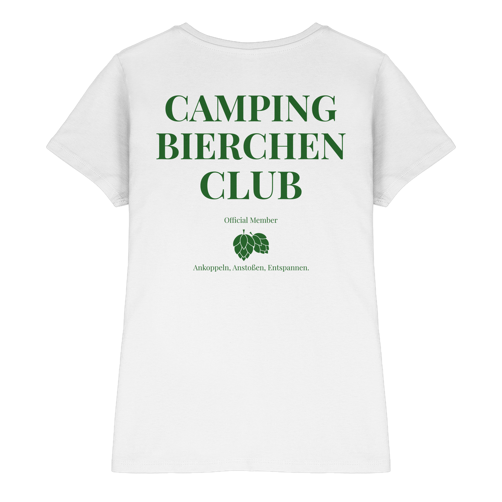 Camping Bierchen Club | Shirt mit Backprint für Camperinnen