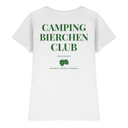 Camping Bierchen Club | Shirt mit Backprint für Camperinnen