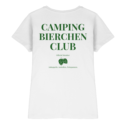 Camping Bierchen Club | Shirt mit Backprint für Camperinnen