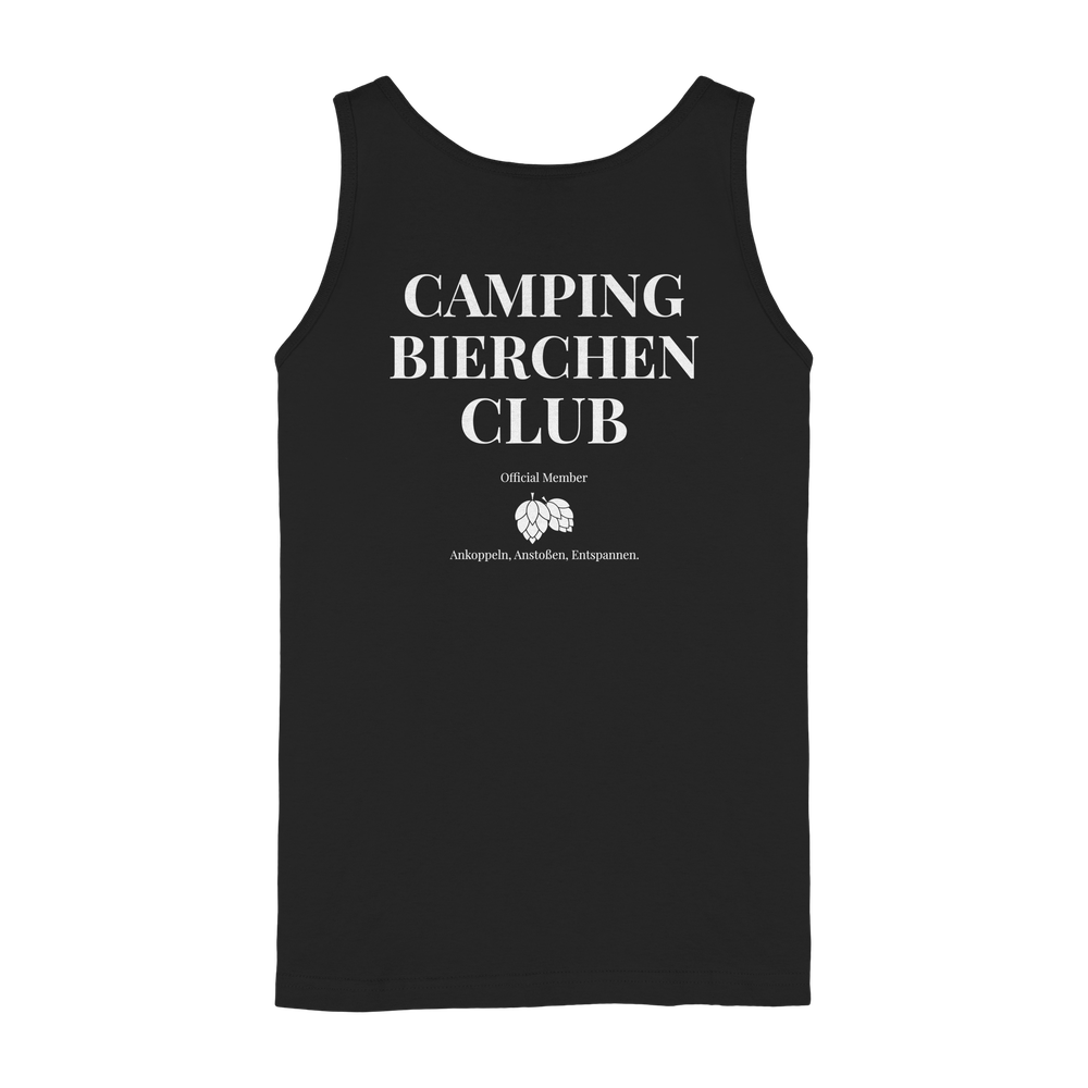 Camping Bierchen Club | Tank-Top mit Backprint für Camperinnen