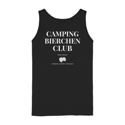 Camping Bierchen Club | Tank-Top mit Backprint für Camperinnen
