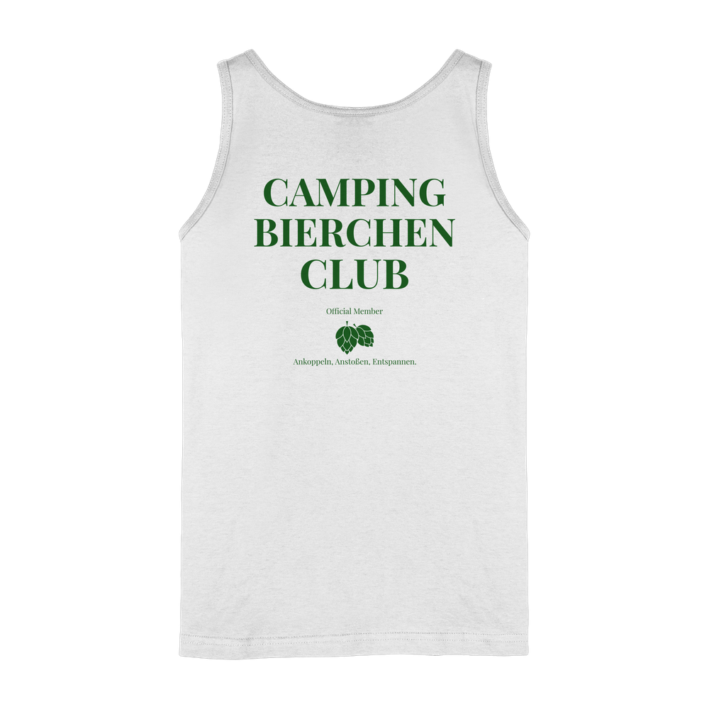 Camping Bierchen Club | Tank-Top mit Backprint für Camperinnen