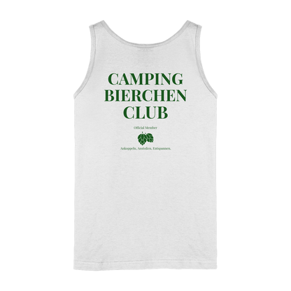 Camping Bierchen Club | Tank-Top mit Backprint für Camperinnen