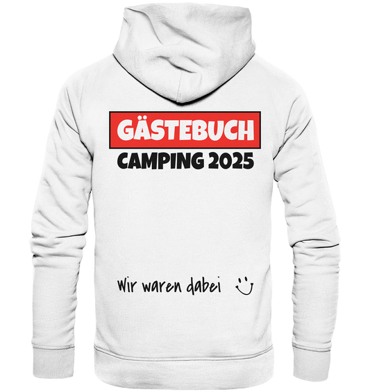 Gästebuch Camping 2025 - Organic Basic Hoodie