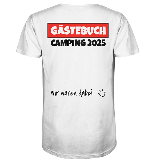 Gästebuch Camping 2025 - Organic Shirt