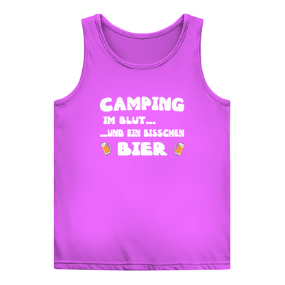 Camping im Blut...und ein bisschen Bier - Frauen Tank Top