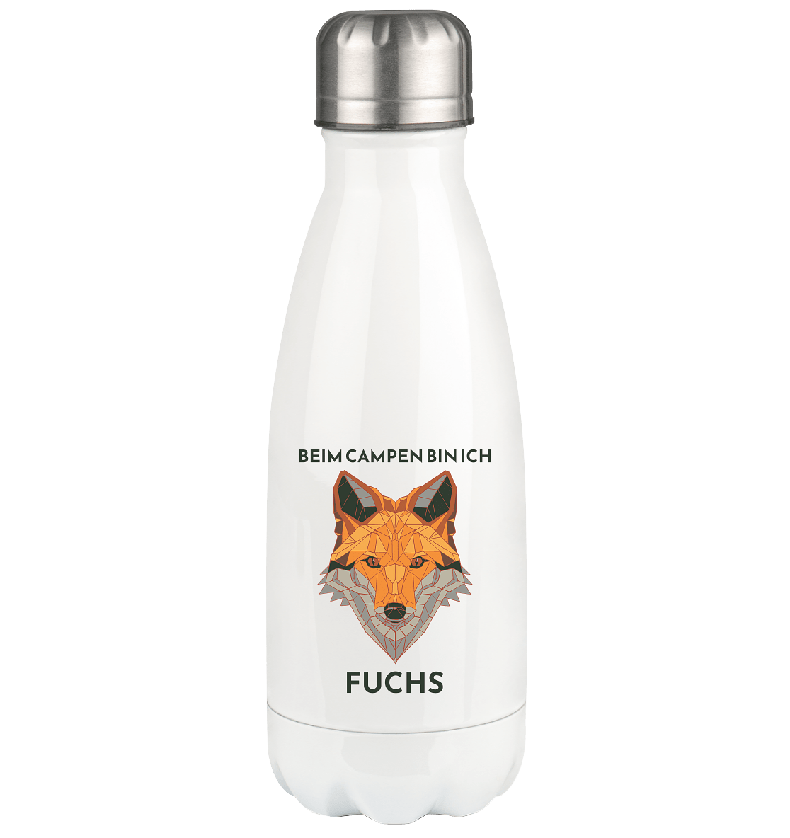 Beim Campen bin ich Fuchs - Thermoflasche 350ml - Campingfamilie.de