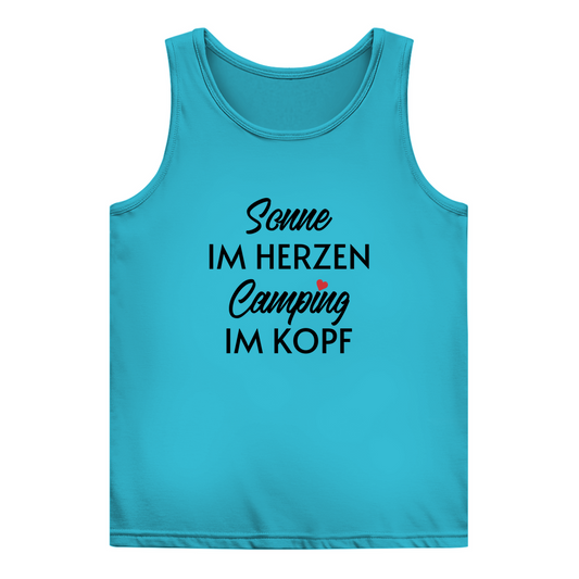 Sonne im Herzen Camping im Kopf - Frauen Tank Top