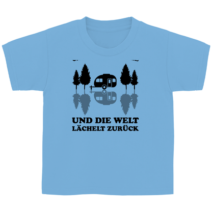 Campe und lächle - Kinder Shirt - Campingfamilie.de
