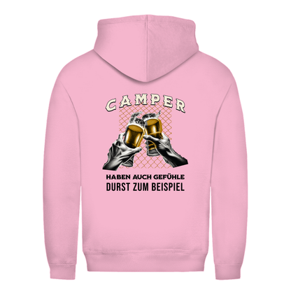 Camper haben auch Gefühle - Backprint Frauen Hoodie - Campingfamilie.de