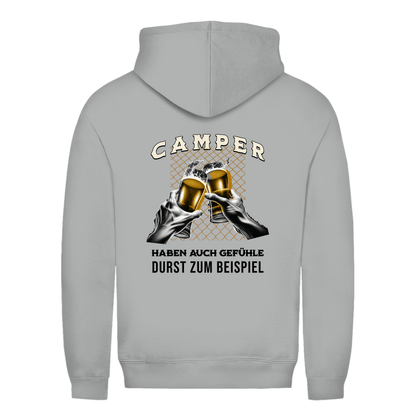 Camper haben auch Gefühle - Backprint Frauen Hoodie - Campingfamilie.de