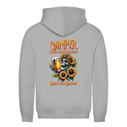 Camper haben auch Gefühle - Backprint Frauen Hoodie - Campingfamilie.de