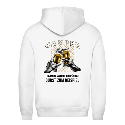 Camper haben auch Gefühle - Backprint Frauen Hoodie - Campingfamilie.de