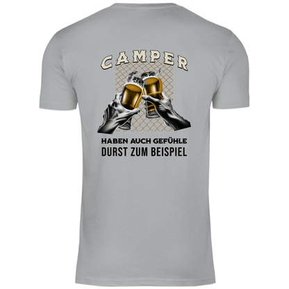 Camper haben auch Gefühle - Backprint Männer Shirt - Campingfamilie.de