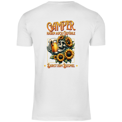 Camper haben auch Gefühle - Backprint Männer Shirt - Campingfamilie.de