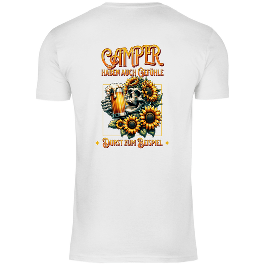 Camper haben auch Gefühle - Backprint Männer Shirt - Campingfamilie.de