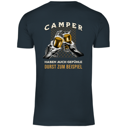 Camper haben auch Gefühle - Backprint Männer Shirt - Campingfamilie.de