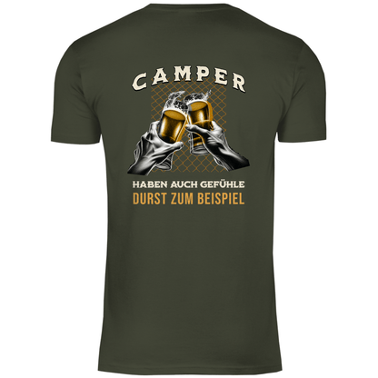 Camper haben auch Gefühle - Backprint Männer Shirt - Campingfamilie.de