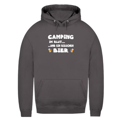 Camping im Blut...und ein bisschen Bier - Frauen Hoodie - Campingfamilie.de