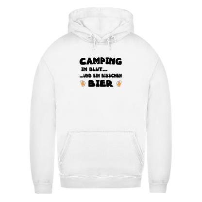 Camping im Blut...und ein bisschen Bier - Frauen Hoodie - Campingfamilie.de