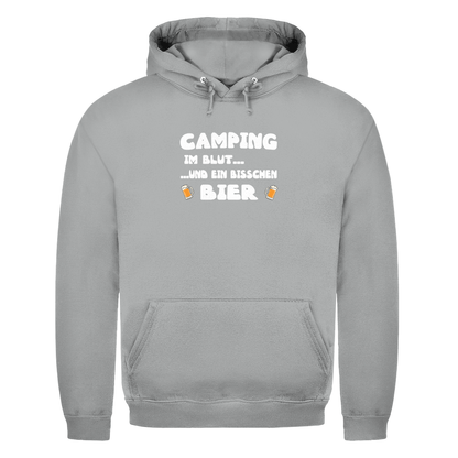 Camping im Blut...und ein bisschen Bier - Herren Hoodie - Campingfamilie.de