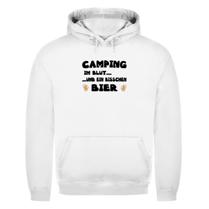 Camping im Blut...und ein bisschen Bier - Herren Hoodie - Campingfamilie.de