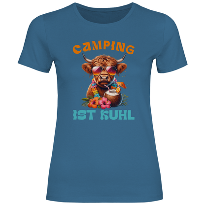 Camping ist kuhl - Frauen Shirt - Campingfamilie.de