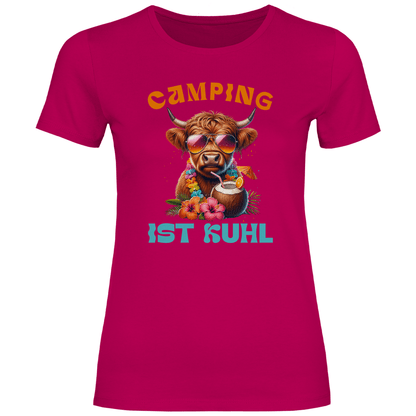 Camping ist kuhl - Frauen Shirt - Campingfamilie.de
