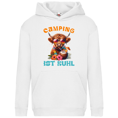 Camping ist kuhl - Kinder Hoodie - Campingfamilie.de