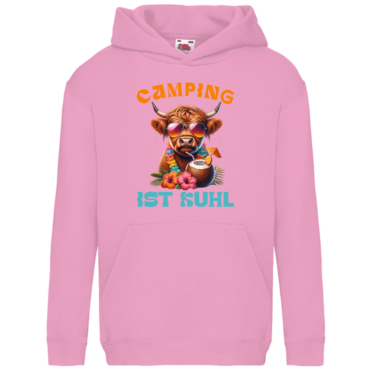 Camping ist kuhl - Kinder Hoodie - Campingfamilie.de