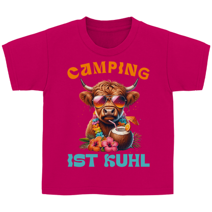 Camping ist kuhl - Kinder Shirt - Campingfamilie.de