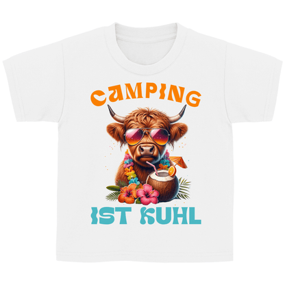 Camping ist kuhl - Kinder Shirt - Campingfamilie.de