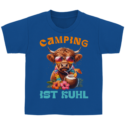 Camping ist kuhl - Kinder Shirt - Campingfamilie.de