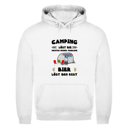 Camping löst die meisten Probleme, Bier den Rest - Herren Hoodie - Campingfamilie.de
