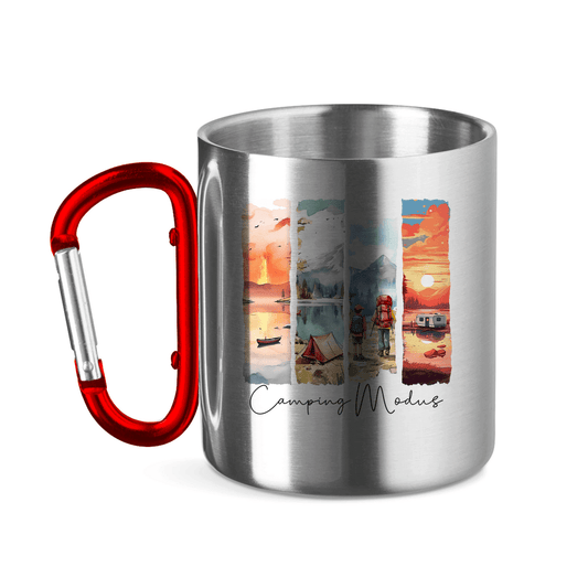 Camping Modus - Edelstahl Tasse - Campingfamilie.de
