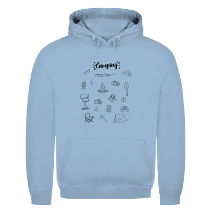 Camping - Motive Kritzeldesign - Männer Hoodie - Campingfamilie.de