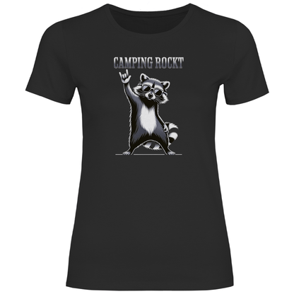 Camping rockt - Frauen Shirt - Campingfamilie.de