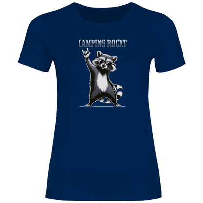 Camping rockt - Frauen Shirt - Campingfamilie.de
