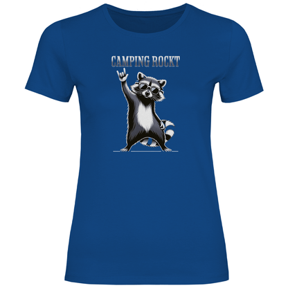Camping rockt - Frauen Shirt - Campingfamilie.de