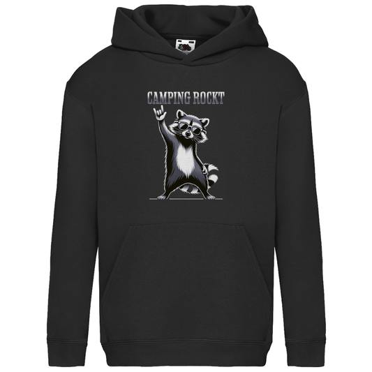 Camping rockt - Kinder Hoodie - Campingfamilie.de