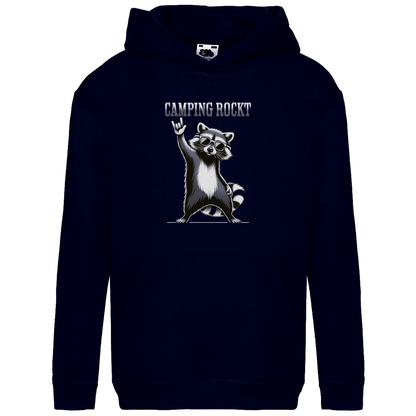 Camping rockt - Kinder Hoodie - Campingfamilie.de