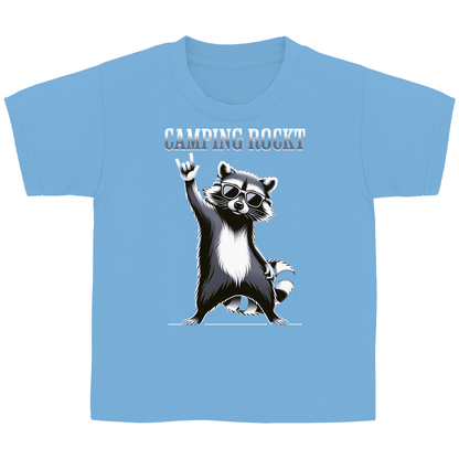 Camping rockt - Kinder Shirt - Campingfamilie.de